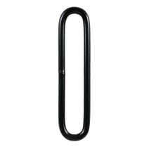 2 Inch Round Black Plated Metal Loop