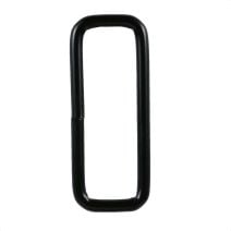1 1/2 Inch Squared Black Plated Metal Loop