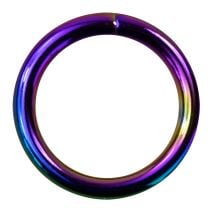 1 Inch Metal O-Ring Rainbow Plated