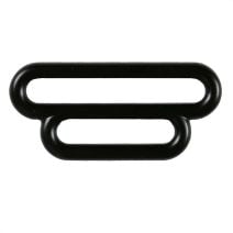 1 1/2 Inch to 1 Inch Black Plated Metal Reducing Loop