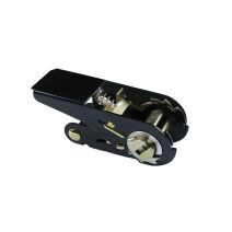 1 Inch Black Plated Metal Ratchet Buckle