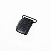 1 Inch Herringbone Black Plated Metal Suspender Clip