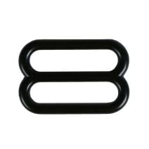 1 Inch Round Black Plated Metal 3-Bar Slide