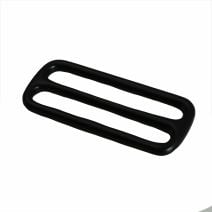 2 Inch Cast Flat Black Plated 3-Bar Slide