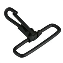 2 Inch Black Plated Metal Fixed Loop Snap