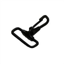 1 1/2 Inch Black Plated Metal Fixed Loop Snap