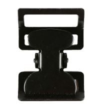 1 1/2 Inch Black Plated Metal Spring Buckle