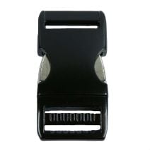 1 Inch Anodized Aluminum Side Release Buckle Gloss Black