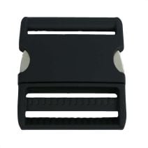 2 Inch Anodized Aluminum Side Release Buckle Matte Black