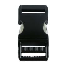 3/4 Inch Anodized Aluminum Side Release Buckle Gloss Black
