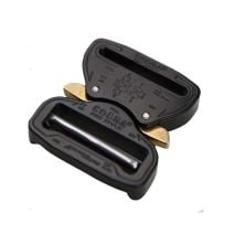 1-3/4 Inch Metal COBRA Buckle Gloss Black