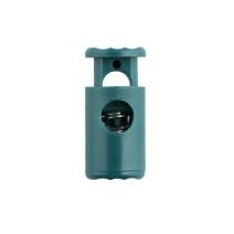 Green Barrel Style Plastic Cord Lock