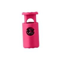 Hot Pink Barrel Style Plastic Cord Lock
