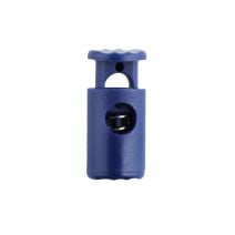 Navy Blue Barrel Style Plastic Cord Lock