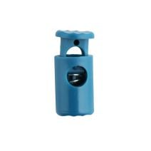 Teal Barrel Style Plastic Cord Lock