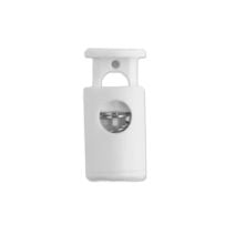 White Barrel Style Plastic Cord Lock