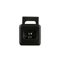 Black Block Style Plastic Cord Lock