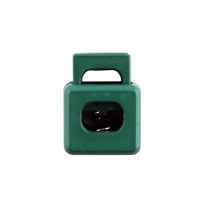 Green Block Style Plastic Cord Lock