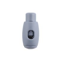 Gray Bowling Pin Style Plastic Cord Lock