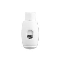 White Bowling Pin Style Plastic Cord Lock