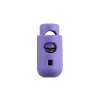Lilac Round Barrel Style Plastic Cord Lock