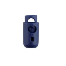 Navy Blue Round Barrel Style Plastic Cord Lock