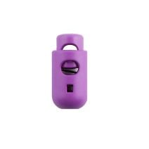 Orchid Round Barrel Style Plastic Cord Lock