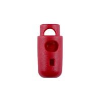 Red Round Barrel Style Plastic Cord Lock