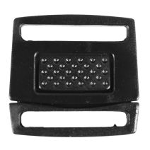1 Inch Plastic Center Release Buckle No Adjust Black