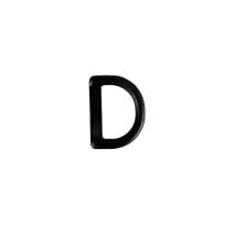5/8 Inch Plastic D-Ring Black
