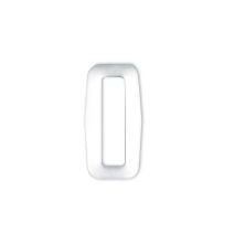 3/4 Inch Plastic Loop White