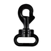 1 Inch Plastic Bolt Snap Black