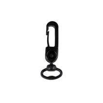 1/2 Inch Universal Plastic Universal Swivel Snap Black