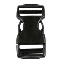 1 Inch Plastic Side Release Buckle Nexus Double Adjust Black