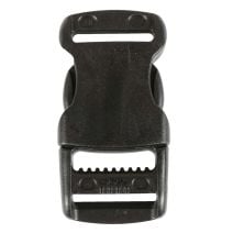 1 Inch Plastic Side Release Buckle Single Adjust Extra Strength Black