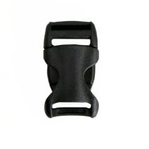 1 Inch Plastic Side Release Buckle Single Adjust Shockonloc Black