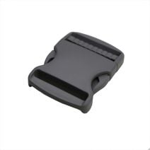 2 Inch Plastic Side Release Buckle Single Adjust Gray