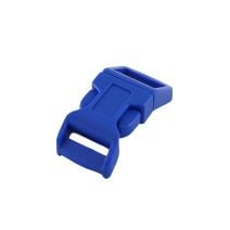 1/2 Inch Side Release Buckle Single Adjust Contoured Blue