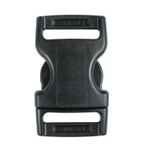 3/4 Inch Plastic Side Release Buckle No Adjust Black