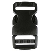 3/4 Inch Plastic Side Release Buckle Single Adjust Black