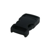 3/4 Inch Plastic Side Release Buckle Single Adjust Charcoal