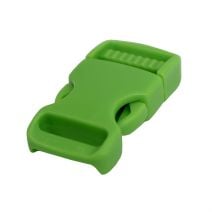 3/4 Inch Plastic Side Release Buckle Single Adjust Green