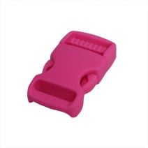 3/4 Inch Plastic Side Release Buckle Single Adjust Pink