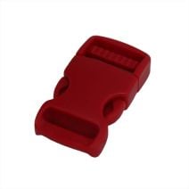 3/4 Inch Plastic Side Release Buckle Single Adjust Red