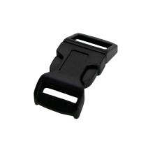 5/8 Inch Plastic Side Release Buckle Single Adjust Contoured Black