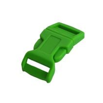 5/8 Inch Plastic Side Release Buckle Single Adjust Contoured Green