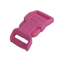5/8 Inch Plastic Side Release Buckle Single Adjust Contoured Pink