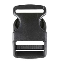 1 1/2 Inch Plastic Side Release Buckle Single Adjust Black