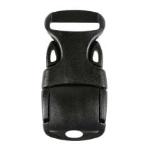 1 Inch Plastic Adjust Lock Side Release Buckle Single Adjust Black