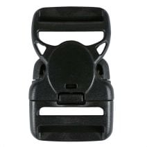 1 1/2 Inch Plastic Child Safe Side Release Buckle Double Adjust Black